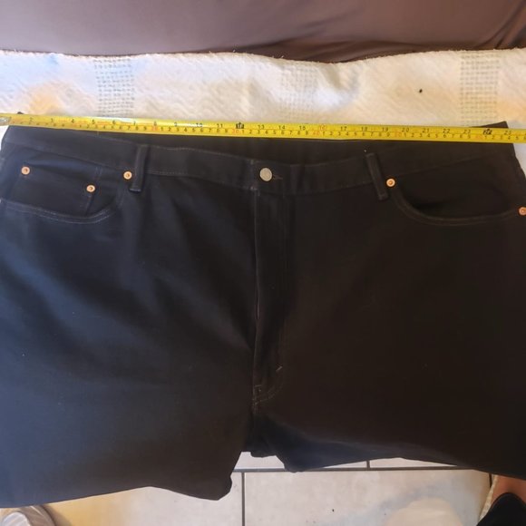 Like new Levi’s Men 550 Black Denim Jeans Size 50 waist by 30 - Picture 12 of 13